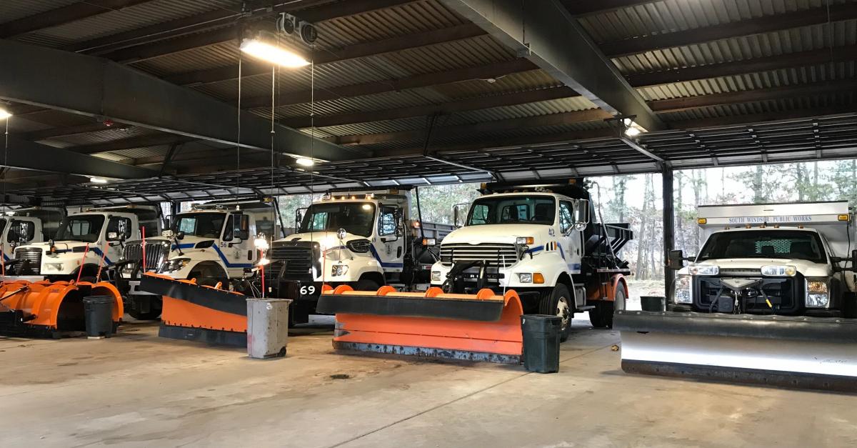 Fleet in garage waiting