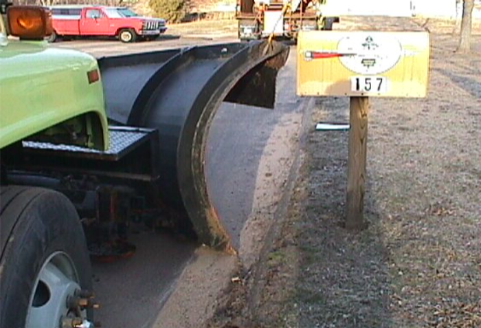 Plow Blade Mailbox Example