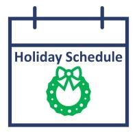 Refuse holiday schedule