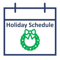Refuse Holiday Schedule