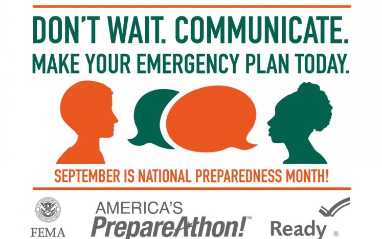 September is National Preparedness Month